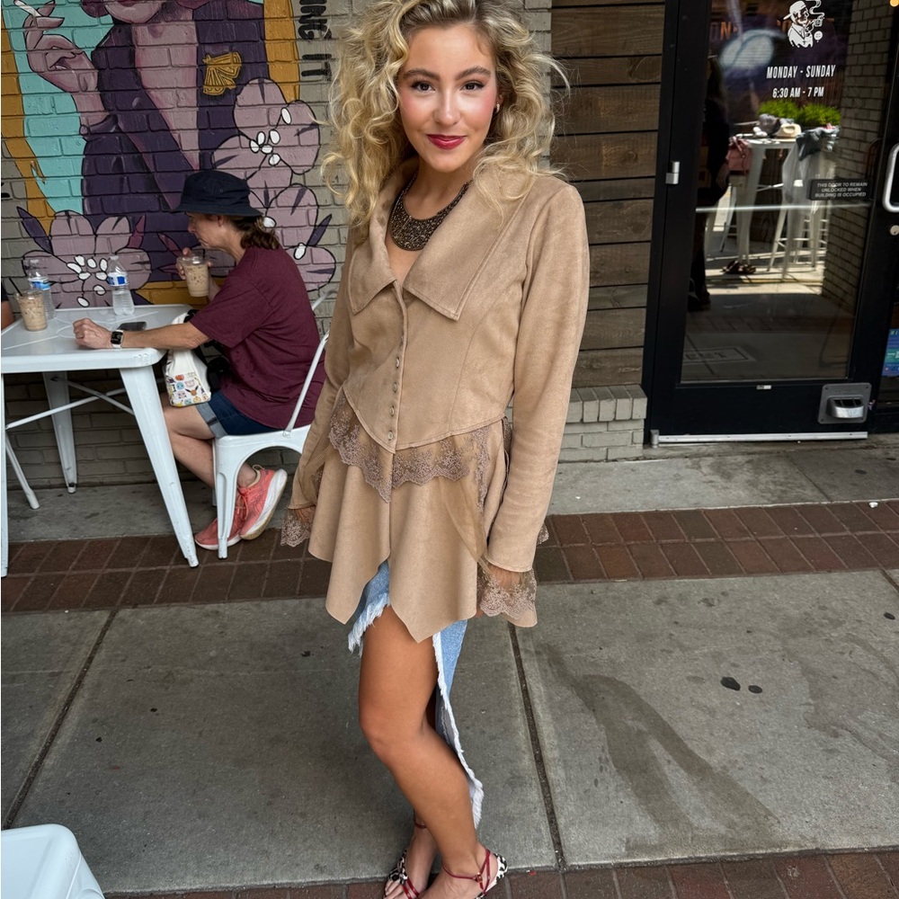 Vintage suede top
